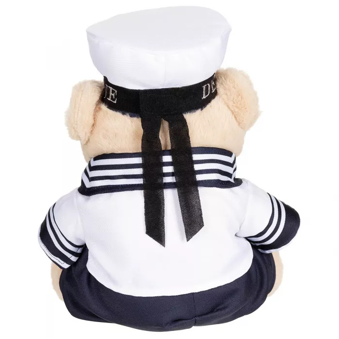 Teddybär mit Anzug und Mütze, Marine, ca. 28 cm hoch