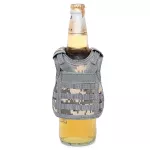 Mini Schutzweste für Bierflasche / Weinflasche / Thermosflasche - Digital-ACU