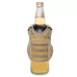Mini Schutzweste für Bierflasche / Weinflasche / Thermosflasche - Sand