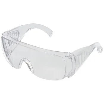 Schutzbrille Klarglas mit Seitenschutz und Belüftungsschlitzen